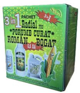 PACHET PORUMB CURAT RADIAL EXTRA + COMPAS SUPER + SOLAR VERDE (0.1HA, 0.5HA, 1HA, 10HA)